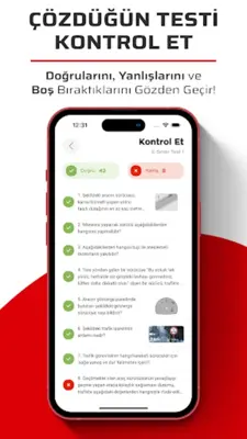 Ehliyet Sınav Soruları android App screenshot 1